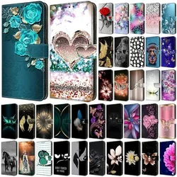 For OPPO A98 A78 A58 5G Case Painted Pattern Wallet Flip Book Cover For OPPO A98 A78 A58 A38 A18 Stand Phone Case Fundas Coque