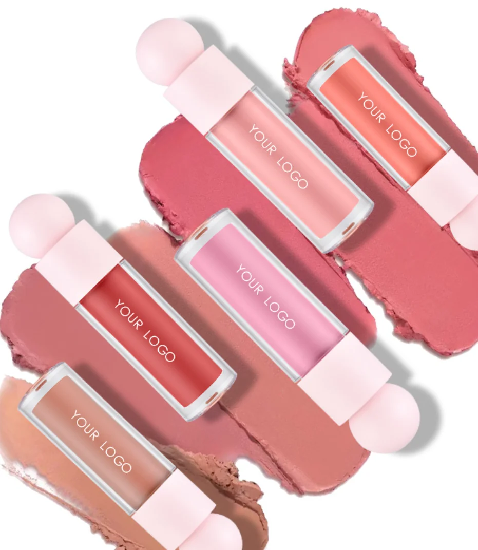 Liquid Blush Custom Logo Blusher Luxury No Brand Long Lasting 6 Colors Smooth Face Makeup Blush High Quality Wholesale 20pcs