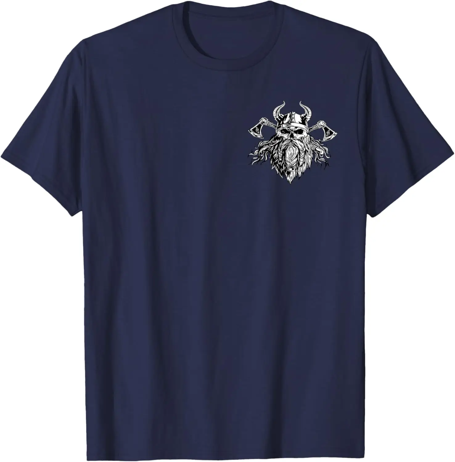 Nordic Warrior Valhalla Pagan Norse Mythology T-Shirt 100% Cotton O-Neck Short Sleeve Summer Casual Mens T-shirt Streetwear