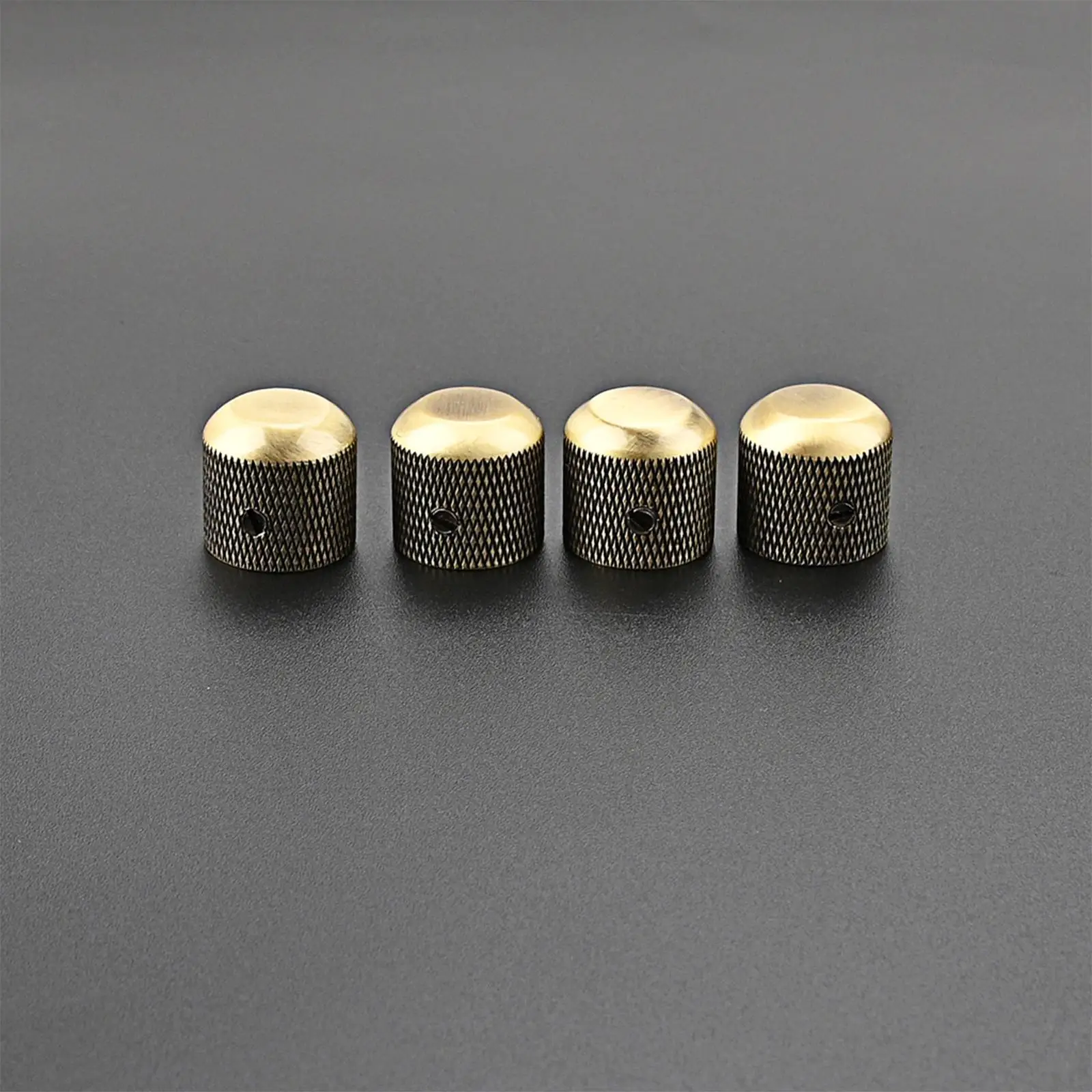 4 Pieces Durable Brass Electric Guitar Accessories Timbre Top Hat Style Knobs