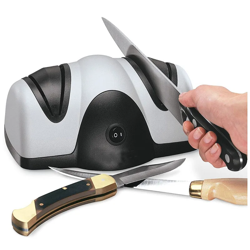 Professional Kitchen Electric Knife Sharpener Whetstone Sharpening Knives Stone 40-60W