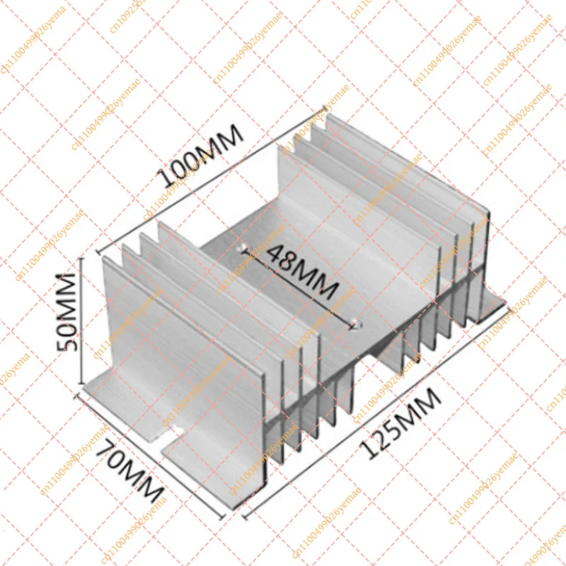 Single Phase AC-AC Solid State Relay, SSR-AA Series 24-480VAC with Heat Sink