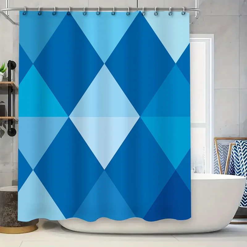 

Многоцветная занавеска для душа с ярким абстрактным дизайном для декора ванной комнаты, водонепроницаемая тканевая сумка для шампуня