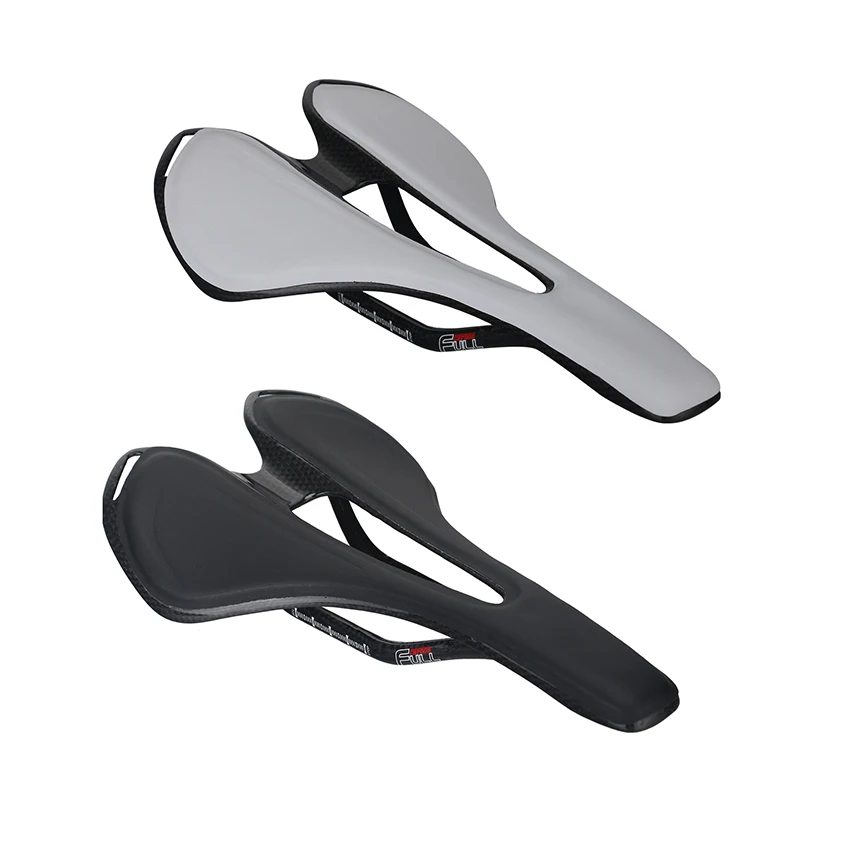 Bike Saddle Carbon Women's Ventilation Simple Design Mountain Road Bike Saddle Leather Soft All Seasons Bike Seat