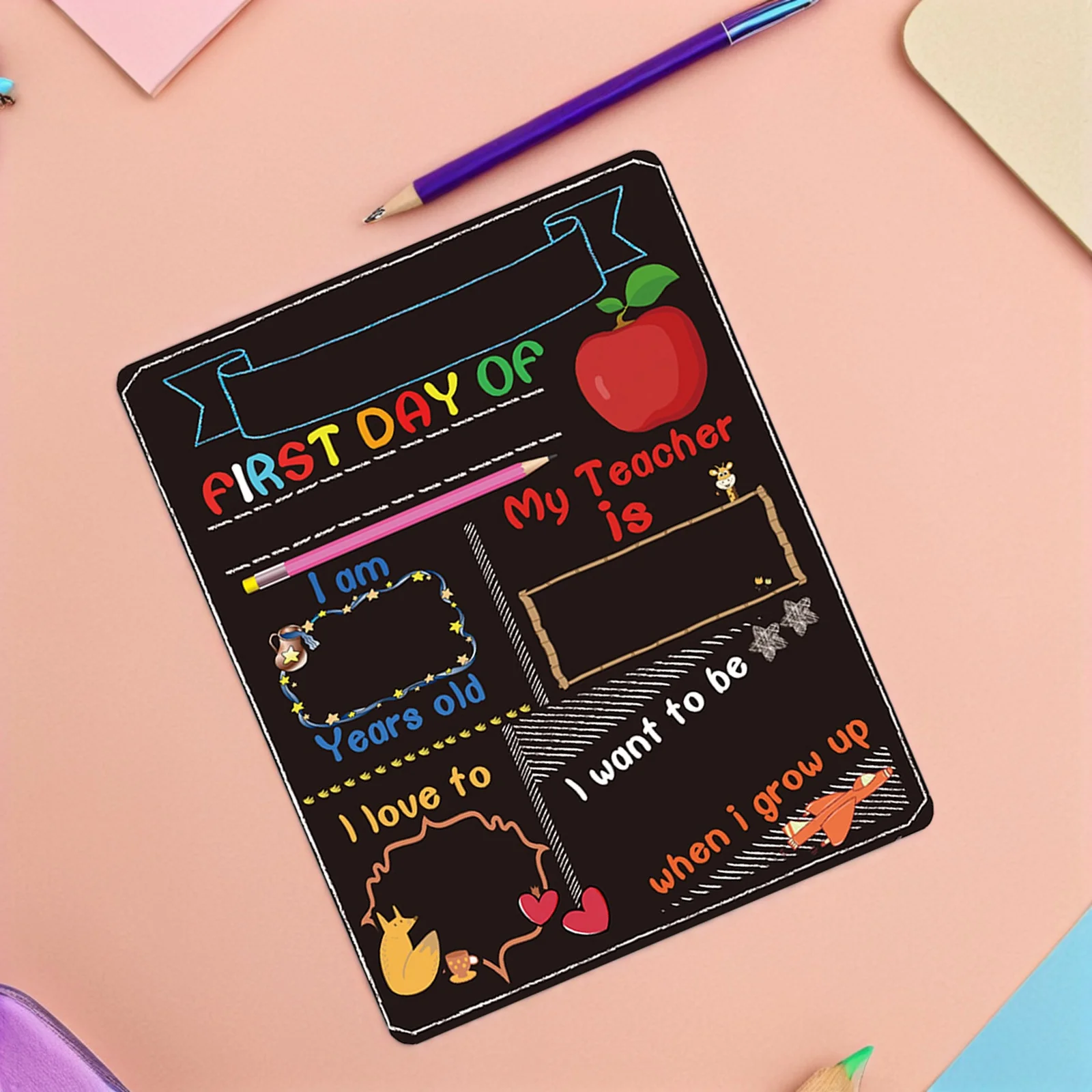 

Small Blackboard Practical Message Board Home Decoration Office Student Education Tool Small Chalkboards