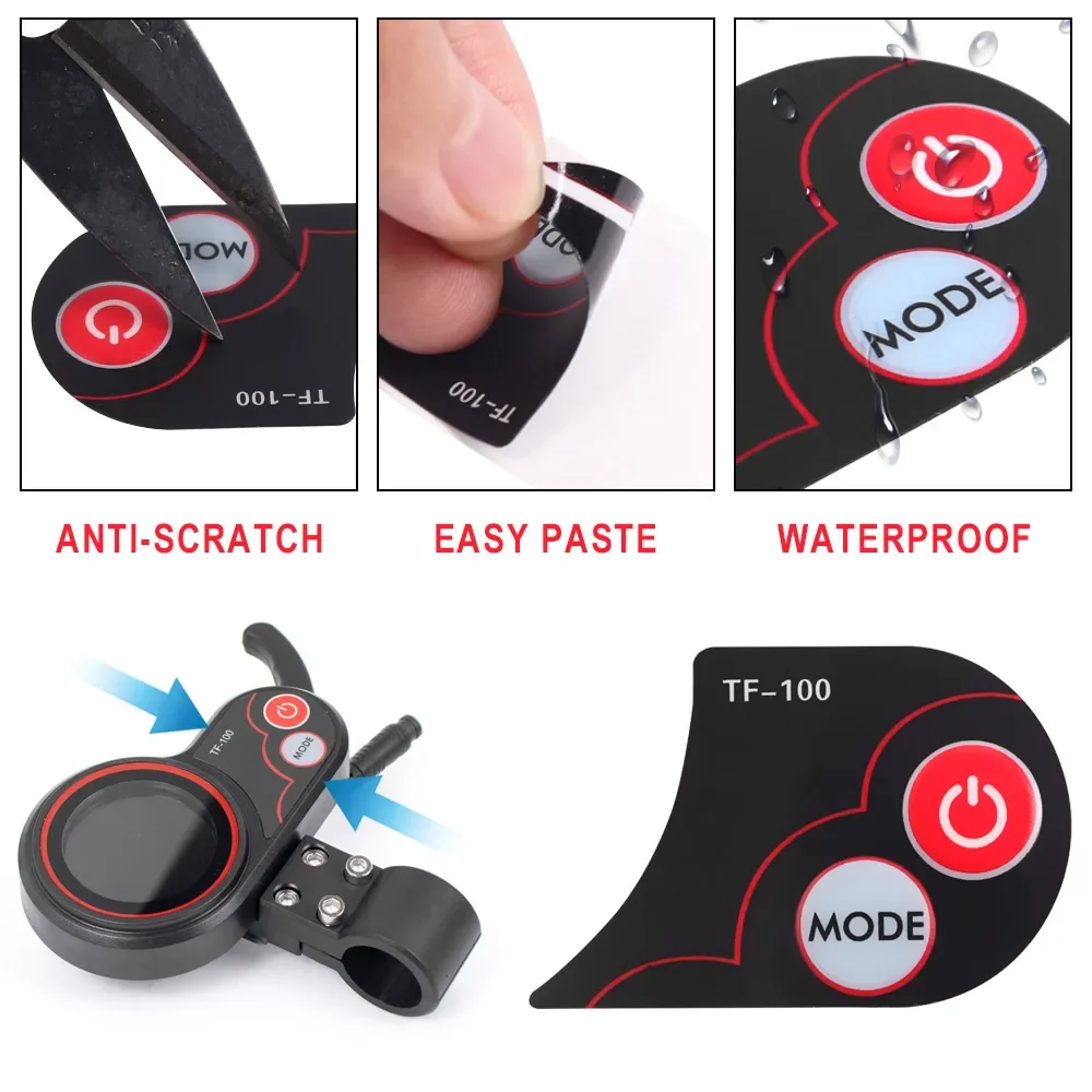 E-Scooter TF-100 Display Stickers Speedometer Sticker for Kugoo M4 Electric Scooter Stickers Accessories for Zero10x Accessories