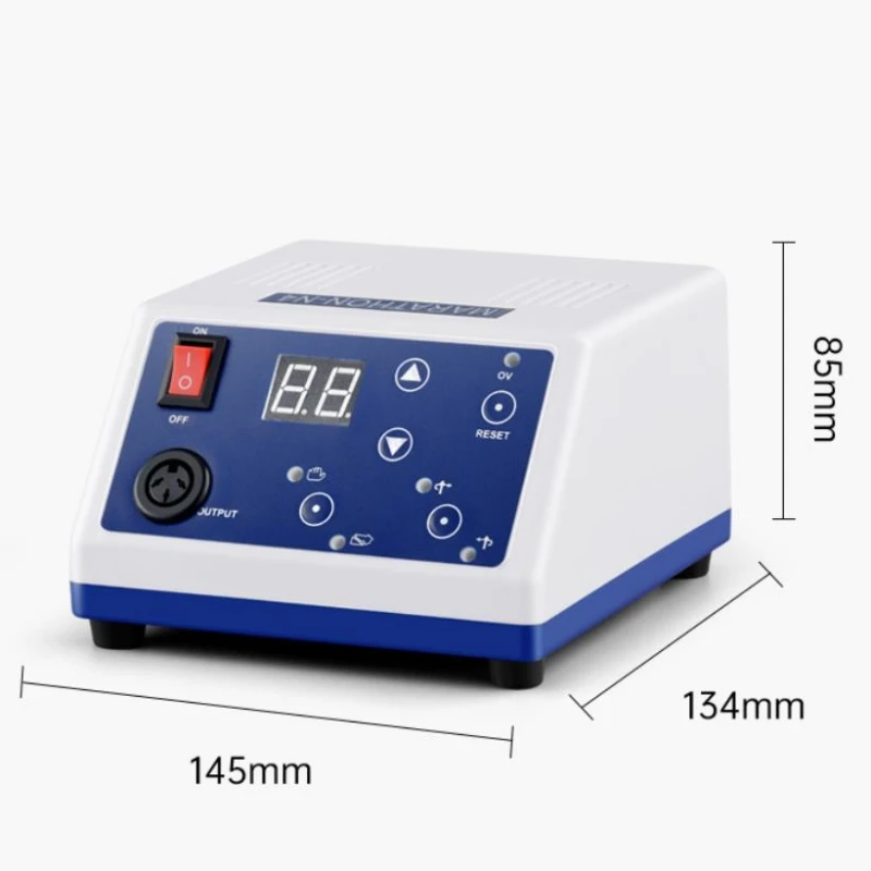 Micromotor N4 Marathon New Power Control Box 45000RPM With LED Speed Display For Strong Handpiece Electric Manicure  Nail Drill