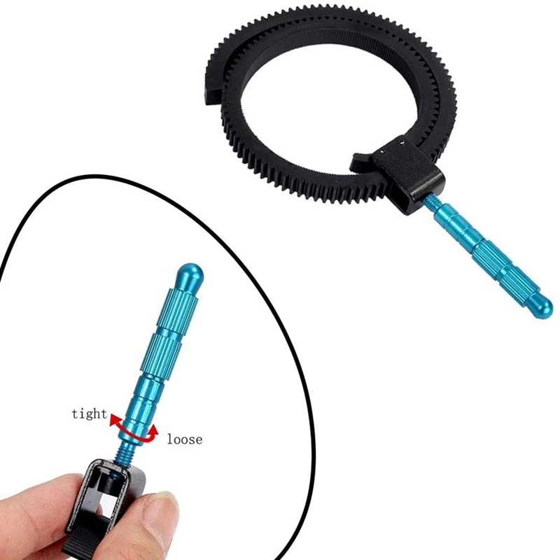 أفضل العروض حلقة التركيز ، التكبير الدائري التكبير والعتاد التركيز مع مقبض سبائك الألومنيوم متوافق مع كاميرا SLR الرقمية