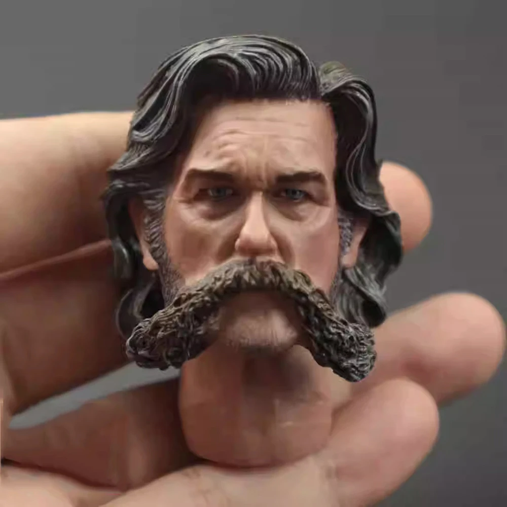 For Sale 1/6th Male John with Beard Guy Bad Man Head Sculpture Carving Model For 12