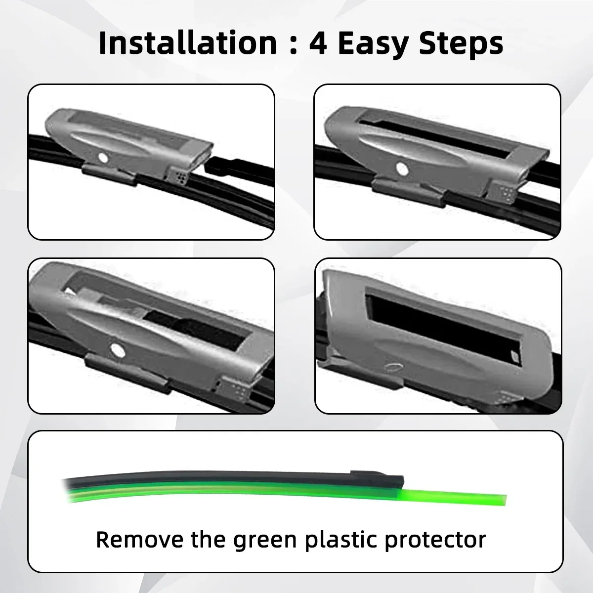 Para citroen ds3 ds 3 2009-2016 lâminas de limpador dianteiro traseiro do carro de borracha macia limpadores de pára-brisas auto limpeza acessório do carro