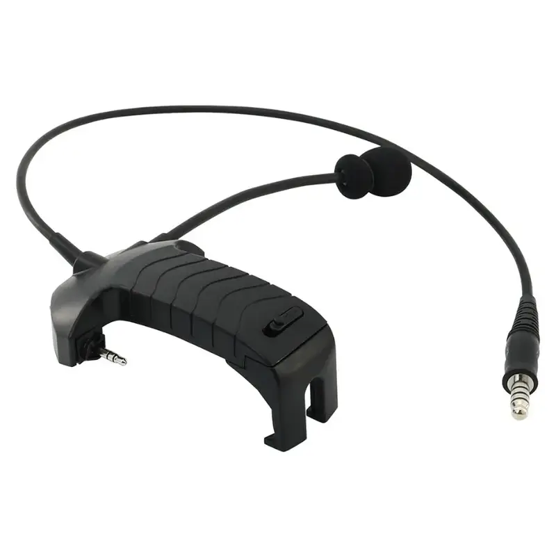 Tactical Headset Adapter External Microphone Kit for Walker's Razor Hearing Protection Electronic Shooting Earmuffs with U94 Ptt - Image 2