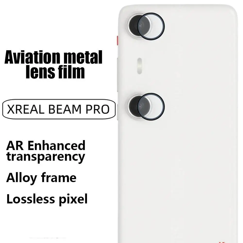 1set For XREAL Beam Pro Lens Film Aviation Metal Lens Film Anti-reflection Alloy Frame Lossless Pixels Lens Protection Case