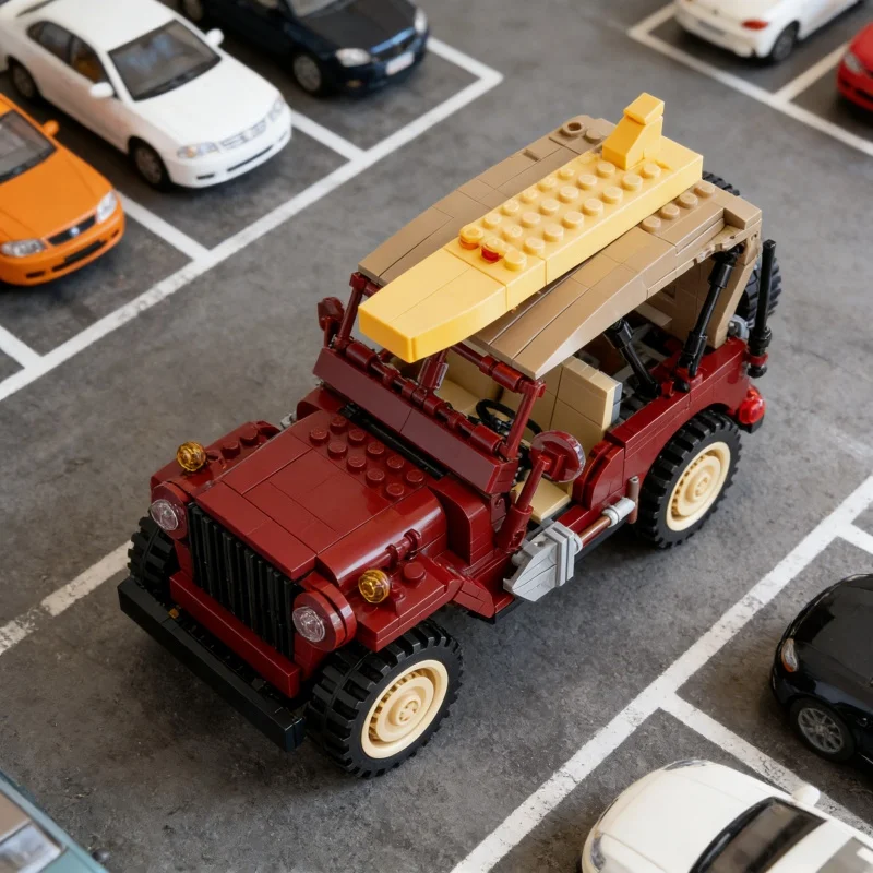 

Новые креативные 628 шт. MOC Jeep Cars, модель детских строительных блоков, модельные украшения, наборы головоломки, кирпичные игрушки для взрослых, коллекционные подарки