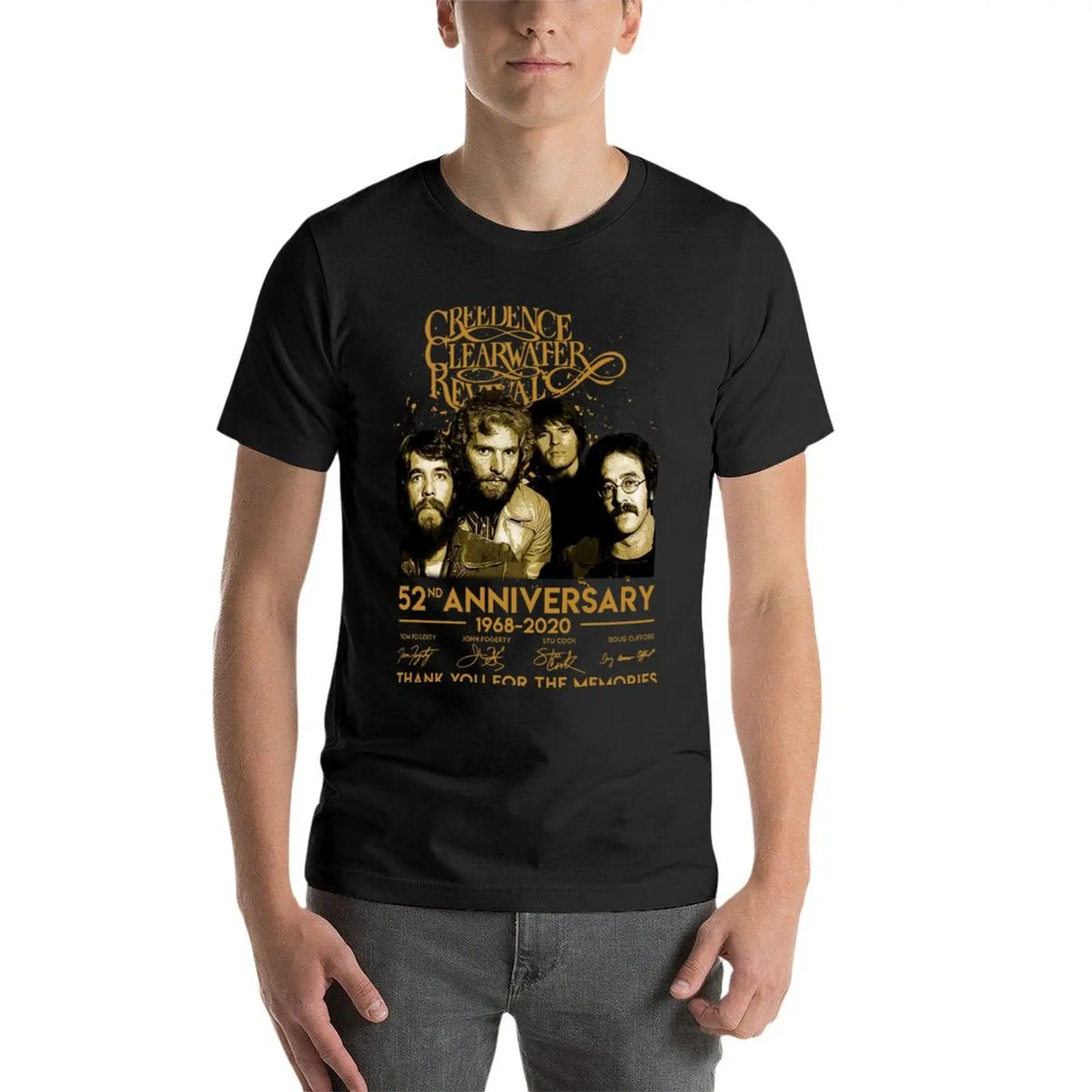 52 Years Creedence Clearwater Revival T-Shirt aesthetic clothes for a boy sweat Aesthetic clothing men clothings