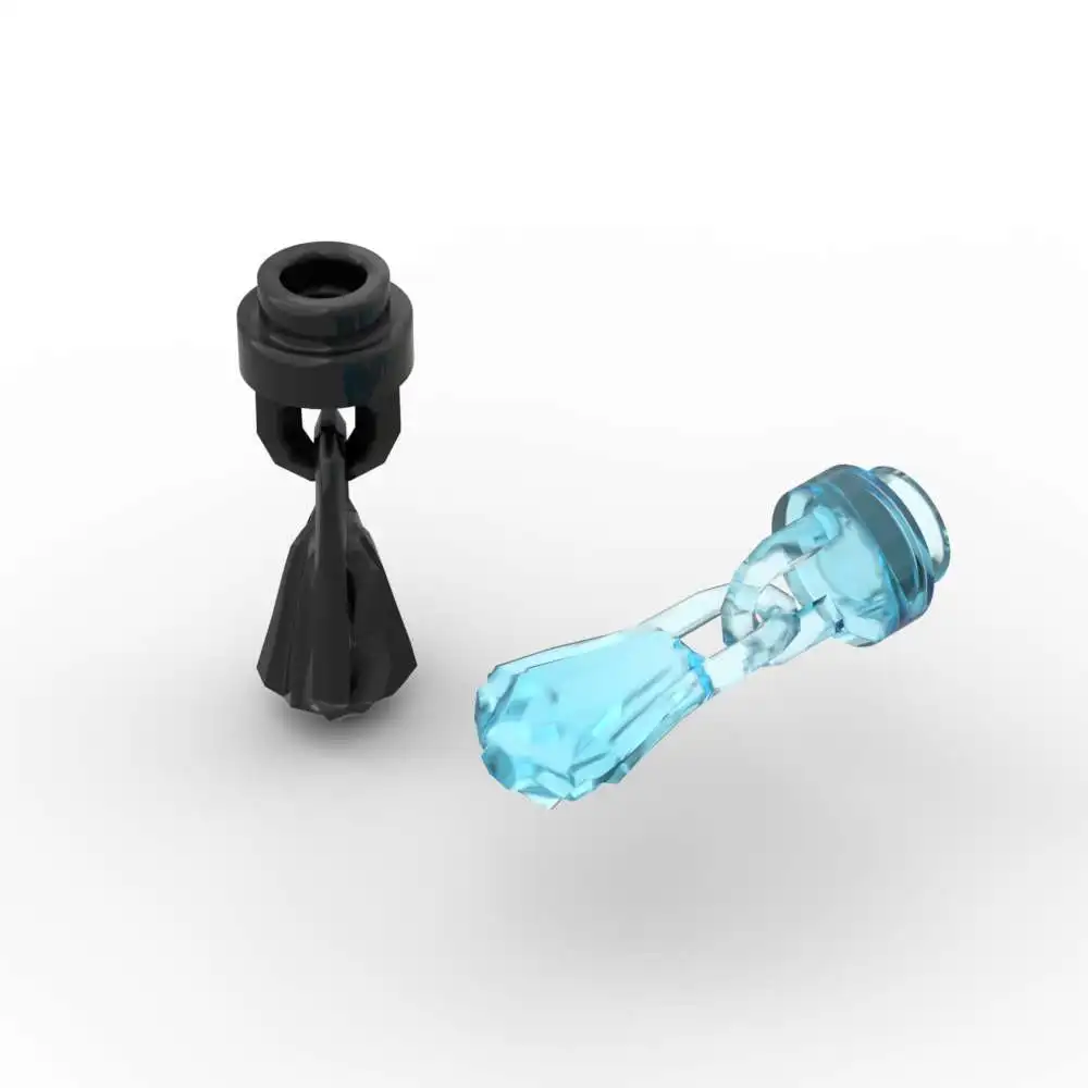 

MOC 10 шт., часть кирпича 25375, цепочка с кисточкой, строительные блоки, кулон, сборка, образовательная идея, игрушки, подарки на день рождения для детей