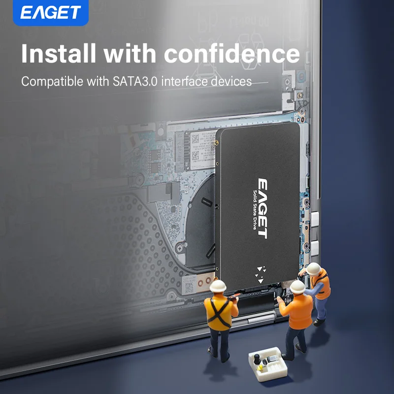 Eaget SATA SSD ソリッドステートドライブ 2.5インチ SATA3 ハード 