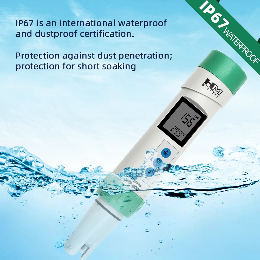 HM Digital Water Quality Tester 2/3/4 in 1 Combo Meter TDS EC Temp PH Meter PH-200 PH Meter ORP Tester for Hydroponic Aquarium