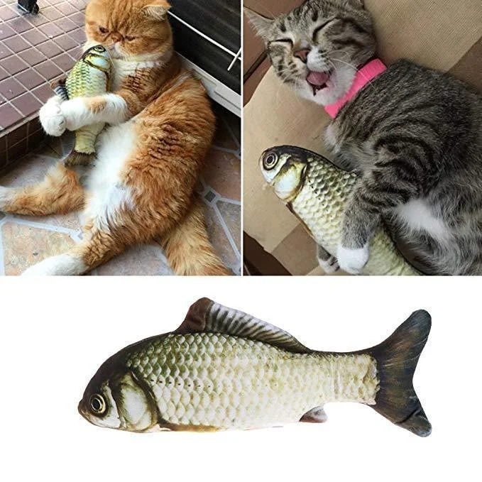 

Floppy Fish Interactive Dog Toy Cat Toy Fish USB Electric Charging Realistic Pet Cats Chew Bite Toys Pet Supplies Cats