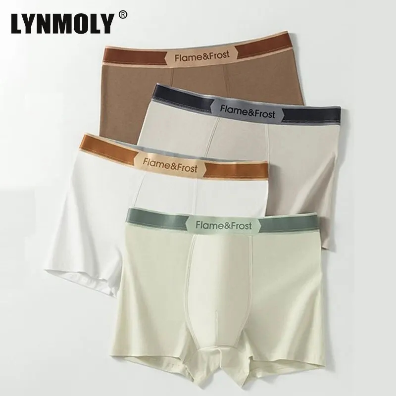 

1/3/4 шт., мужское хлопковое нижнее белье, дышащие боксеры с буквенным принтом для подростков, удобное нижнее белье больших размеров, боксеры