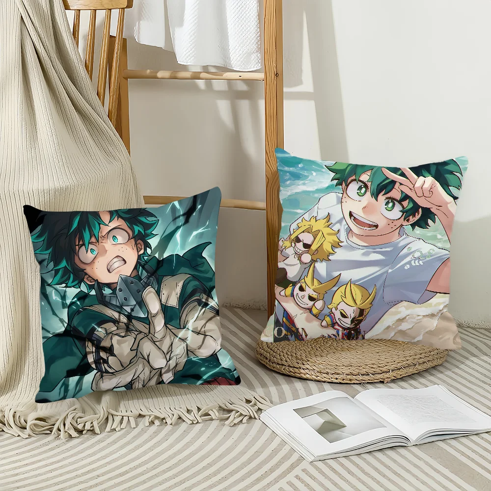 Comic Izuku Midoriya cushion cover Anti-dustmite Sofa Cushion Decorative Office Cover Lounge Area Indoor & Outdoor Use
