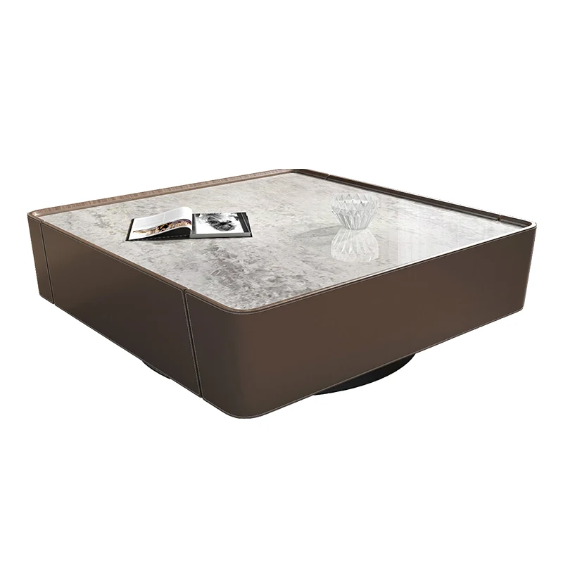 Waterproof Square Cute Coffee Table Storage Simple Minimalist Nordic Side Table Balcony Modern Floor Mesa Centro Salon Furniture