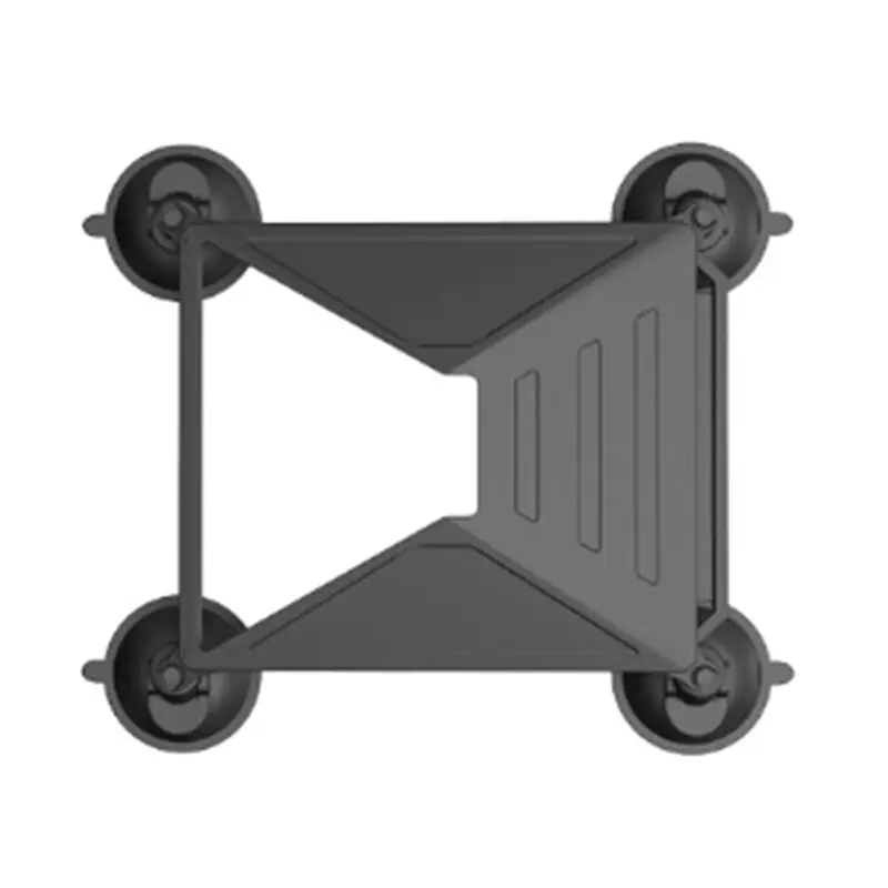 ABFU-أسود سيليكون الغطاء الواقي جبل عدة قابل للتعديل شفط كأس قوس ل Starlink Mini 1 قطعة