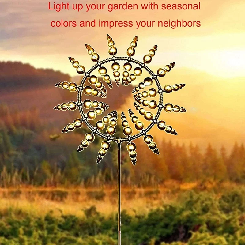 

Magical Metal Wind Spinner, Ornament Spinners, Windmill For Garden, For Garden, Terrace, Lawn, Courtyard Landscape