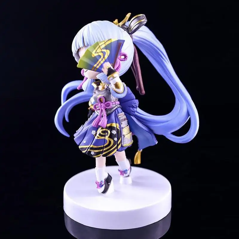 17cm genshin impacto kamisato ayaka edição bonito jogo menina figura modelo gk estátua coleção decoração de mesa ornamento brinquedos presente