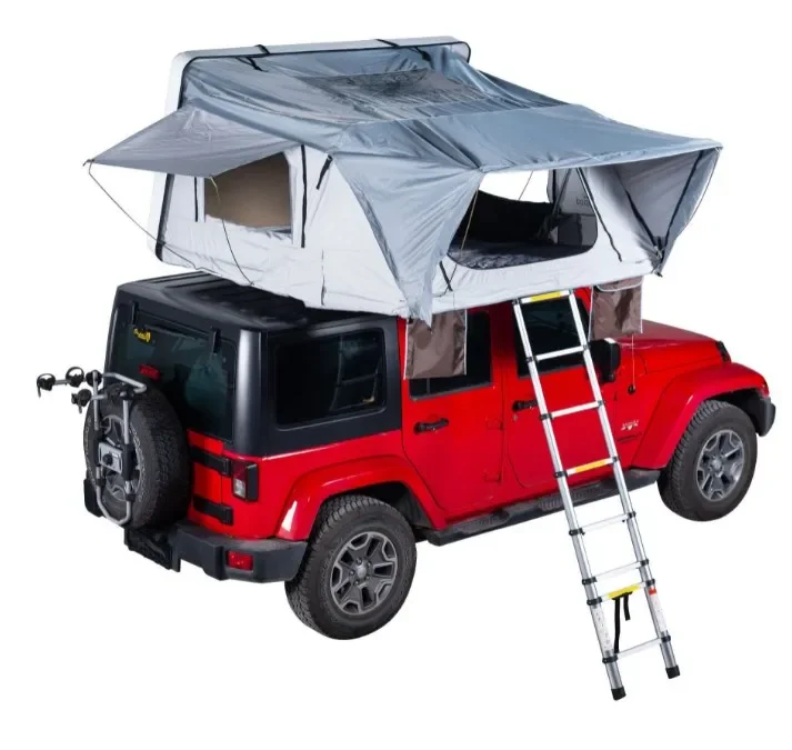 Custom Car Roof Top Tent Outdoor Folding Camping Truck Rooftop Tent for SUV Pickup Trailer with Aluminum ABS Hard Shell Cover