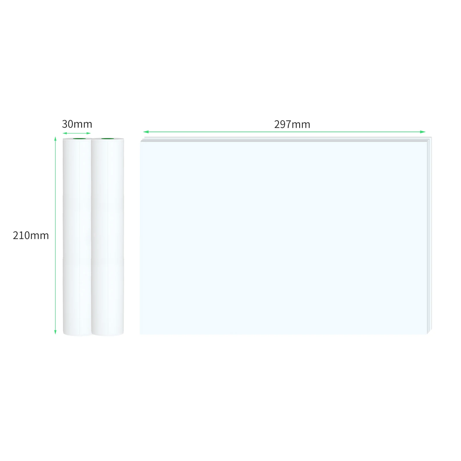 PeriPage Fold Thermal Paper Compatible with PeriPage A40 Thermal Printer Quick-dry Perfect for Photo Picture Receipt Memo PDF