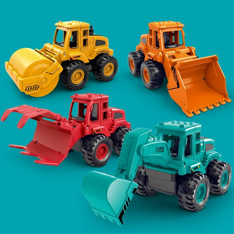 

Children's Inertia Small Car Simulation Engineering Vehicle Excavator Bulldozer Shovel Boy Baby Toy Car Birthday Gifts