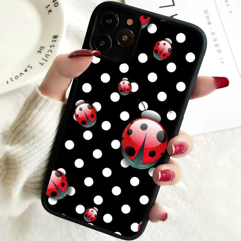 5 5S SE 2020 Phone Cover Case for iPhone 6 6S 7 8 PLUS X XS XR 11 12 13 MINI 14 PRO MAX Rubber Silicone Colorful Ladybugs