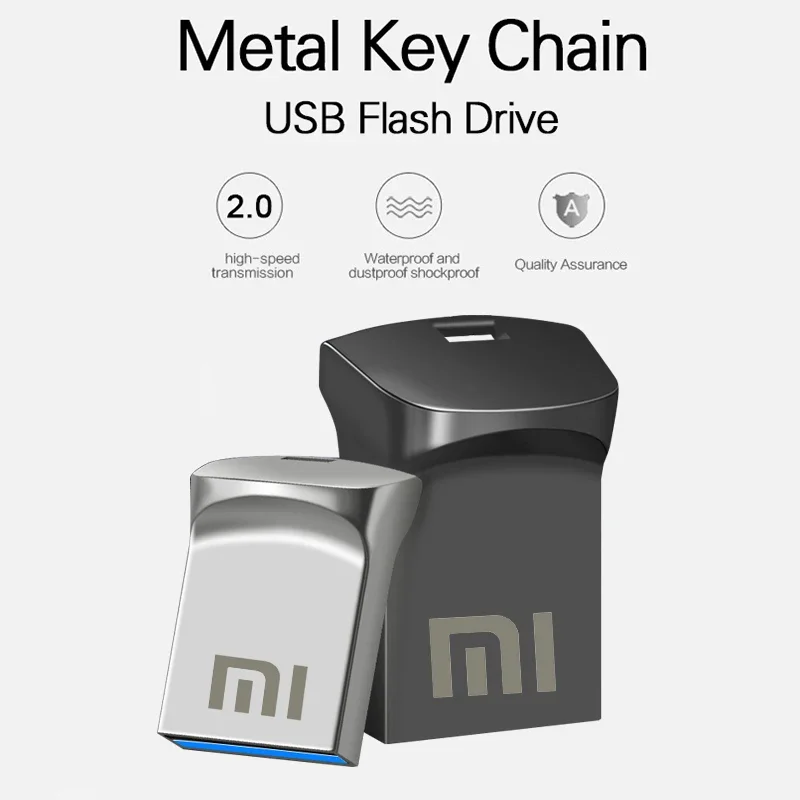 Супер металлический Usb флеш-накопитель Xiaomi Mini, 2 ТБ, 3,0 дюйма, 1 ТБ, высокоскоростной флеш-накопитель, 512 ГБ, U-диск, флеш-накопитель 3,0,