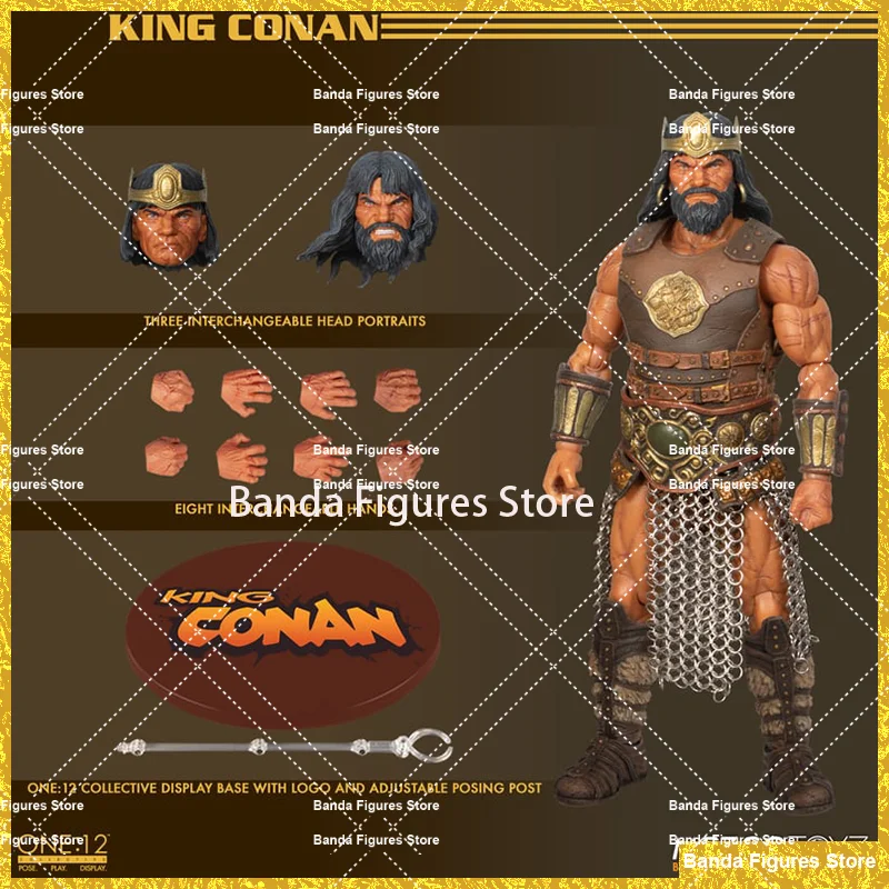 Оригинальный Mezco TOYZ 1/12 KING CONAN, в наличии, коллекция аниме, фигурки, модель игрушки