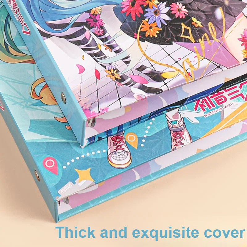 320 PCS Japanese Cartoon Anime Virtual Idol Hatsune Miku Card Paper Album Map Letter Folder Binder Game Cards Collection Gifts