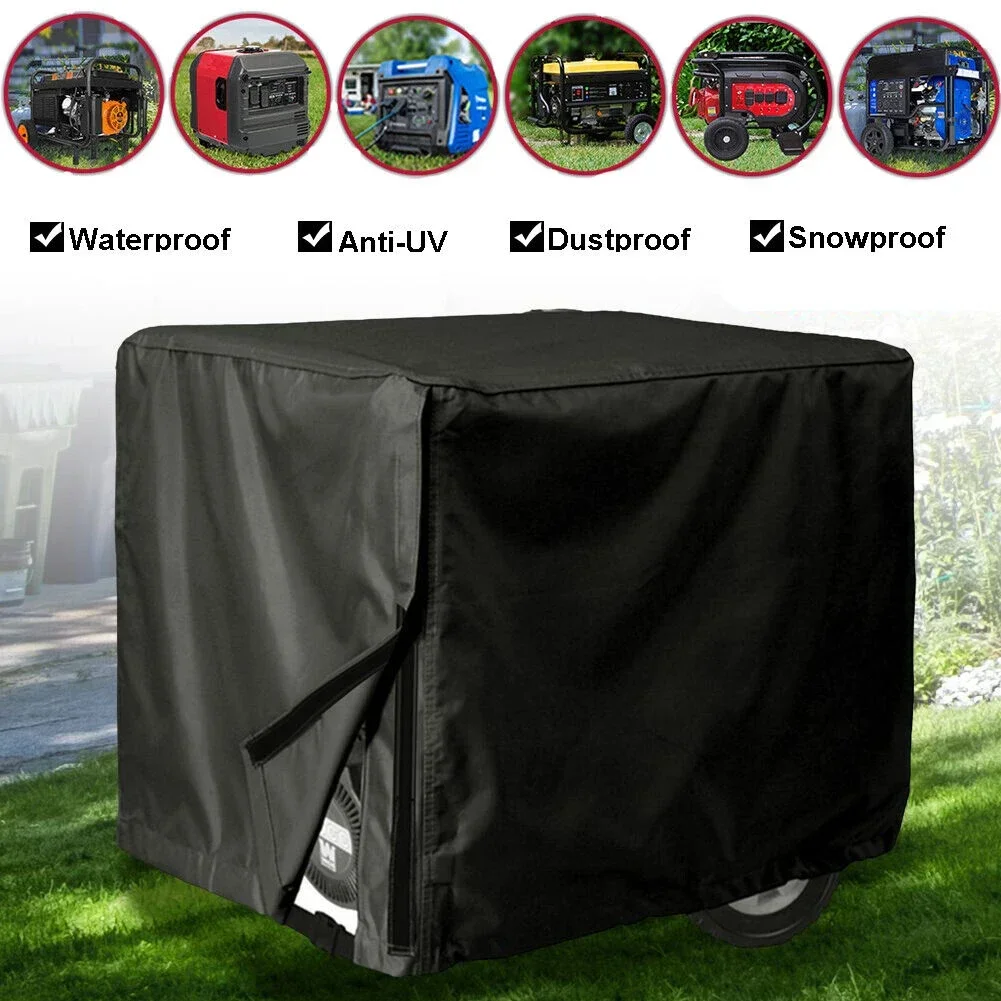 1pc Waterproof Heavy Duty Generator Cover X Large Thick 210D Oxford Cloth 38X28X30 Inch Household Generator Accessories