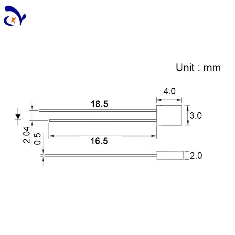 50PCS Square transparent white hair red 2*3*4 yellow blue green white light short foot LED light emitting tube led back light