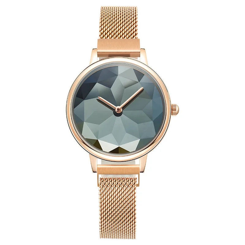 فقط حزام أنيق من الفولاذ المقاوم للصدأ، هيكل معدني، حركة مستوردة، ساعة كوارتز نسائية مقاومة للماء، تأتي مع صندوق ساعة مجاني #4