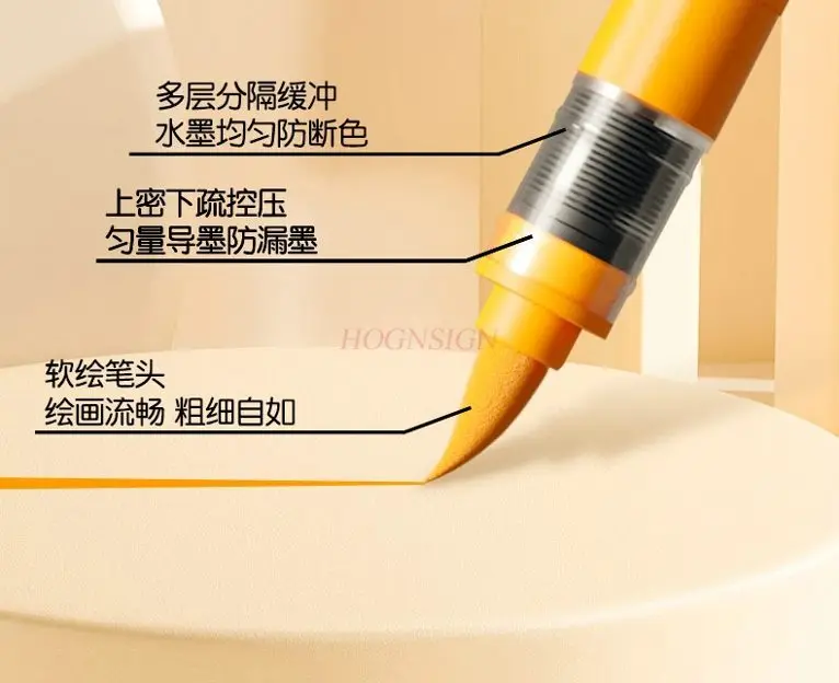 

24 шт. цветная ручка с мягкой головкой, прямой жидкий акриловый маркер, специальная акварельная ручка для искусства начальной школы, детская нетоксичная