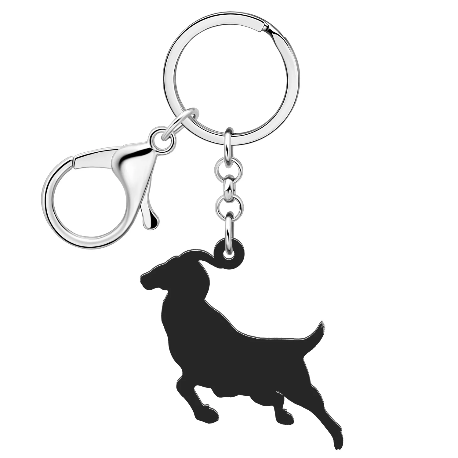 Bonsny Acrylic Jumping Goats Keychain Key Ring Cute Animals Key Chains For Women Friends Gifts Car Bag Charms Fashion Jewelry