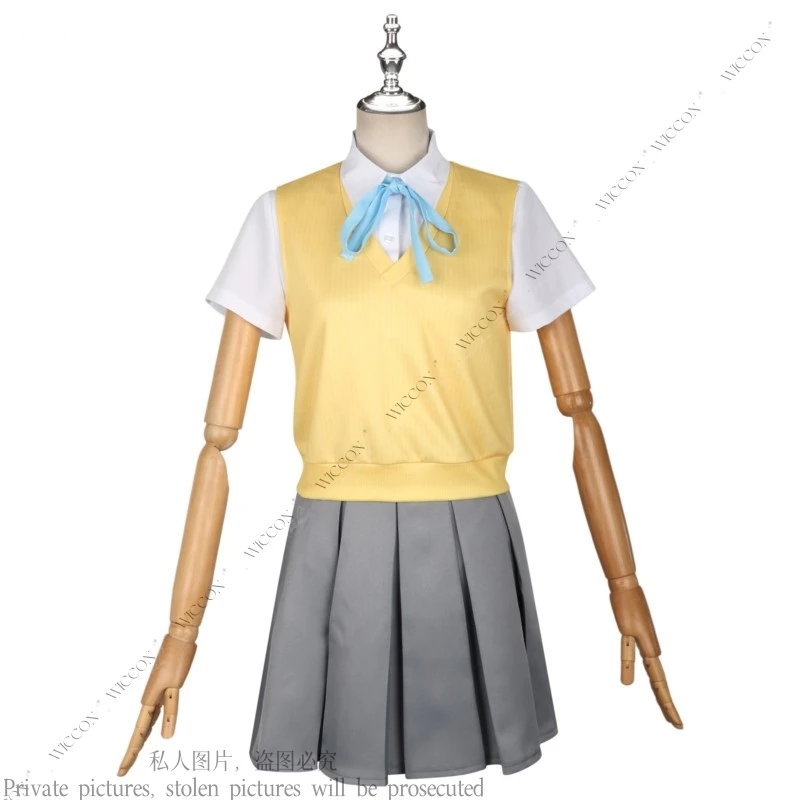 Hirasawa Yui Anime K-ON！ Cosplay Costume Wig Hair Clip Free Gift High School Girls Uniforms Woman JK Uniform Halloween Party