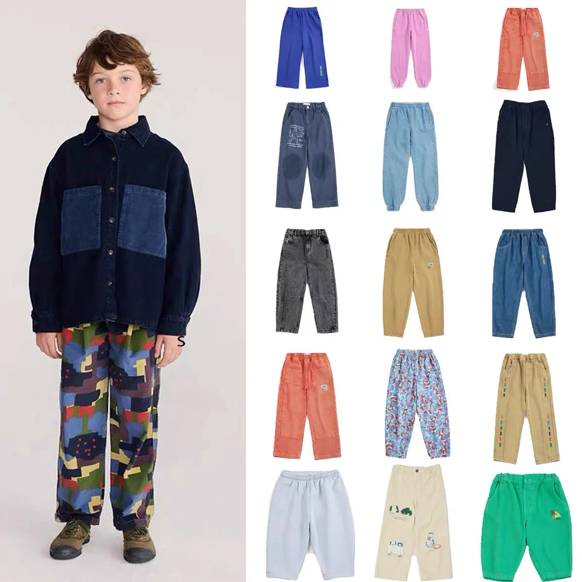 2026 Kids Pant New Autumn Spain Brand Pants Girl Boy Casual Warm Pants Fashion Jeans Clothes Printed Children Trousers