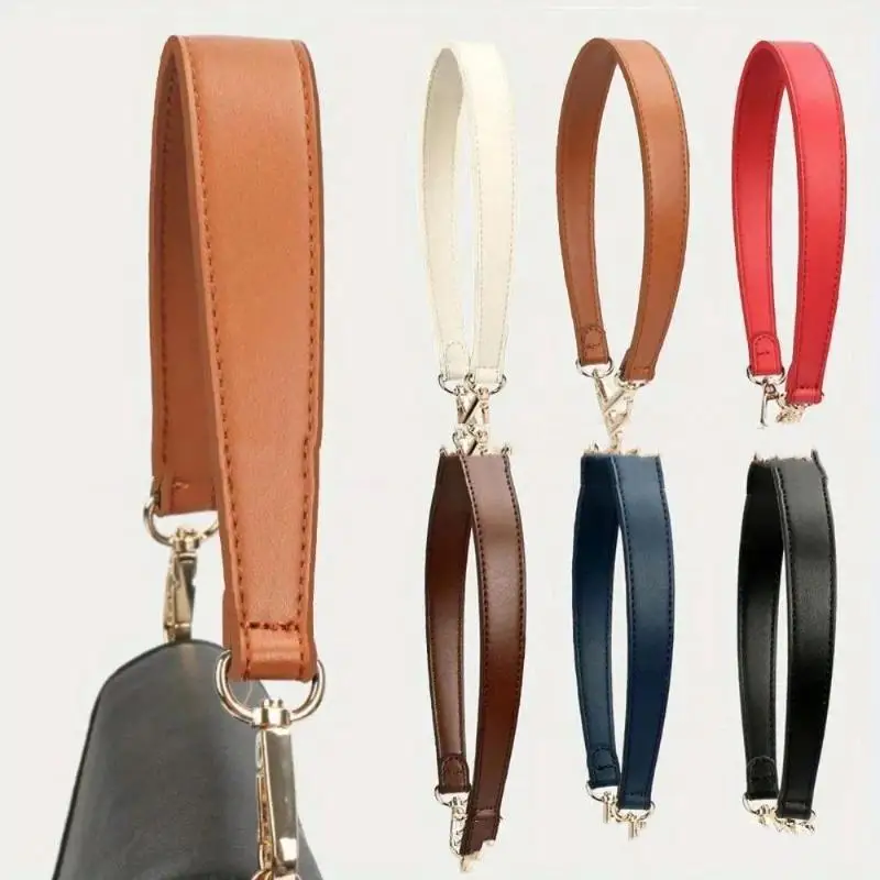 Non-slip Artificial Leather Short Bag Handle Durable Replacement Strap for Purse Handbag Tote DIY Bag Repair Accessory