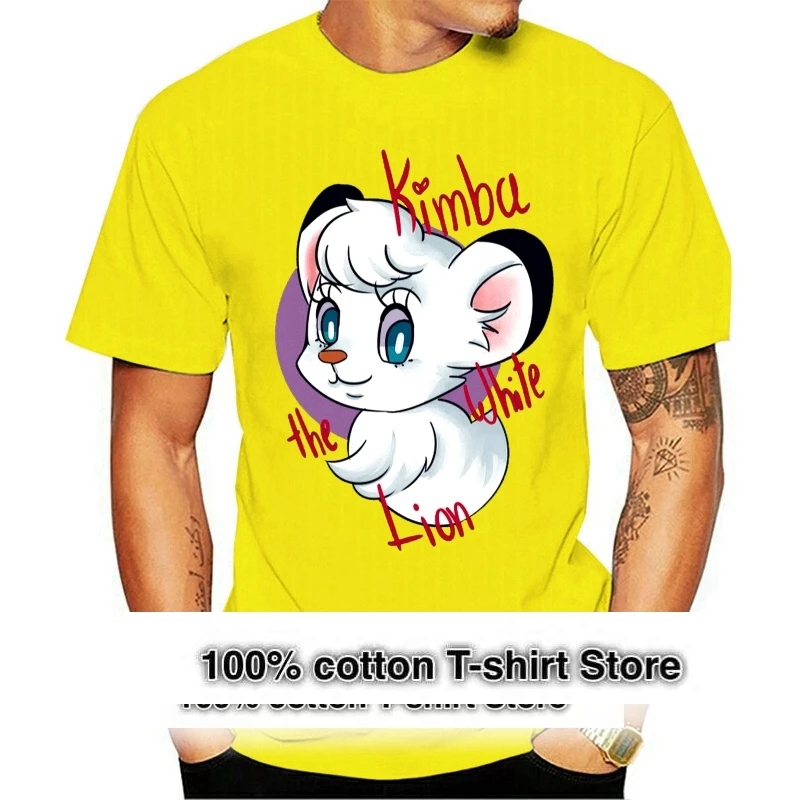 

Men Short Sleeve Tshirt KIMBA Anime And Manga T Shirt Women t shirt