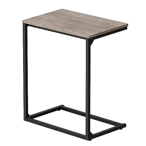 

Приставной столик VASAGLE в форме буквы С, небольшой журнальный столик для дивана или кресла, промышленный приставной столик для гостиной, спальни, 13,8 x 21,7 x 2 дюйма