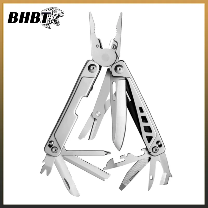 

BHBT 18 in 1 Multitool Pliers Folding Multi-functional Combination Tool Portable Scissors Saw Blade EDC Outdoor Equipment