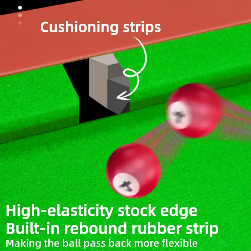 Five-point Pool Table Home Training Tape Library Edge Three-hole  Foldable Pool Table Multi-layer Solid Wood Board Customized