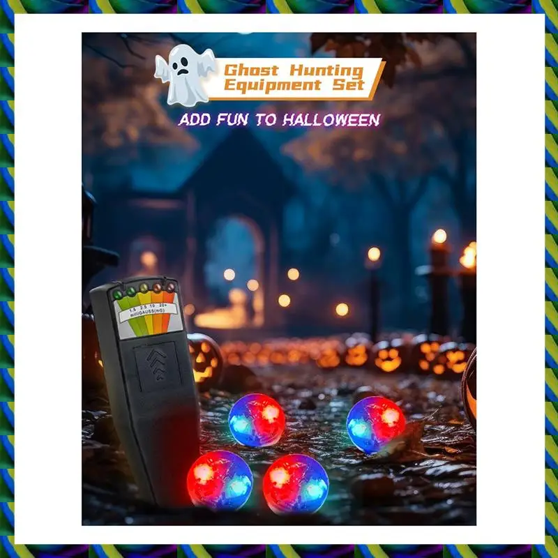 مقياس EMF اليومي، مجموعة معدات صيد الأشباح، معدات خارجية LCD كاشف Emf للفحص المنزلي والمكتب والخارجي