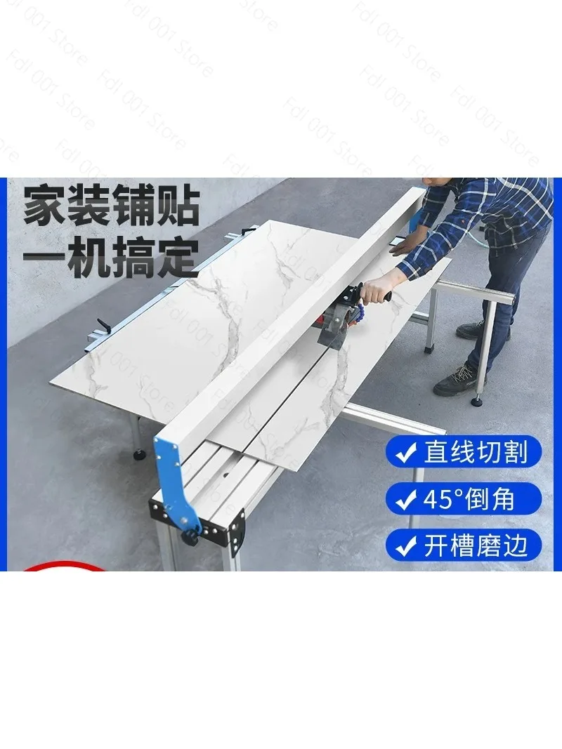 Automatic desktop tile water jet cutting machine Small rock slab floor tile multi-functional electric 45-degree chamfering