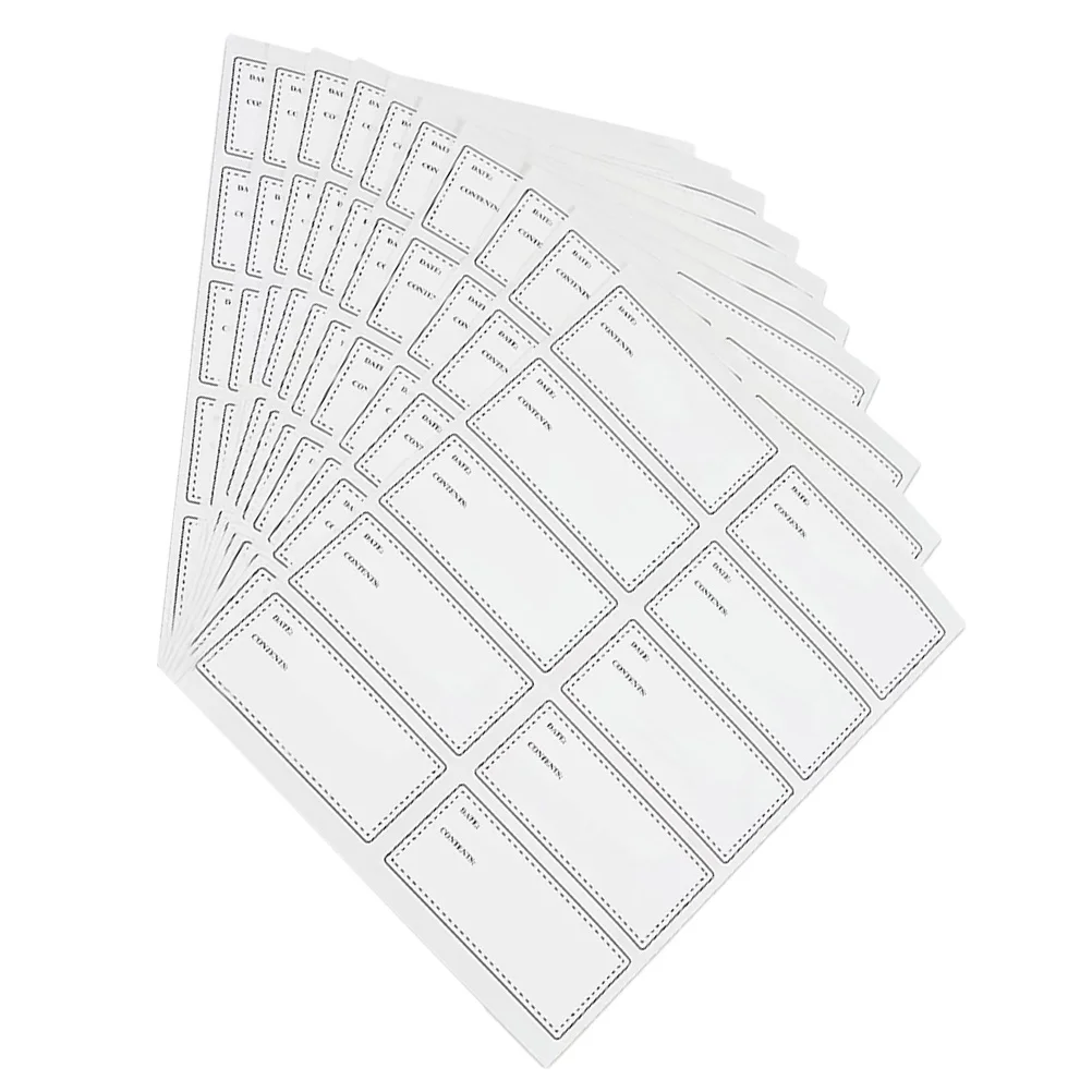 Waterproof Oil-Resistant Labels Food Date Marking Self-Adhesive Bottle Stickers Handwriting Label For Kitchen Office